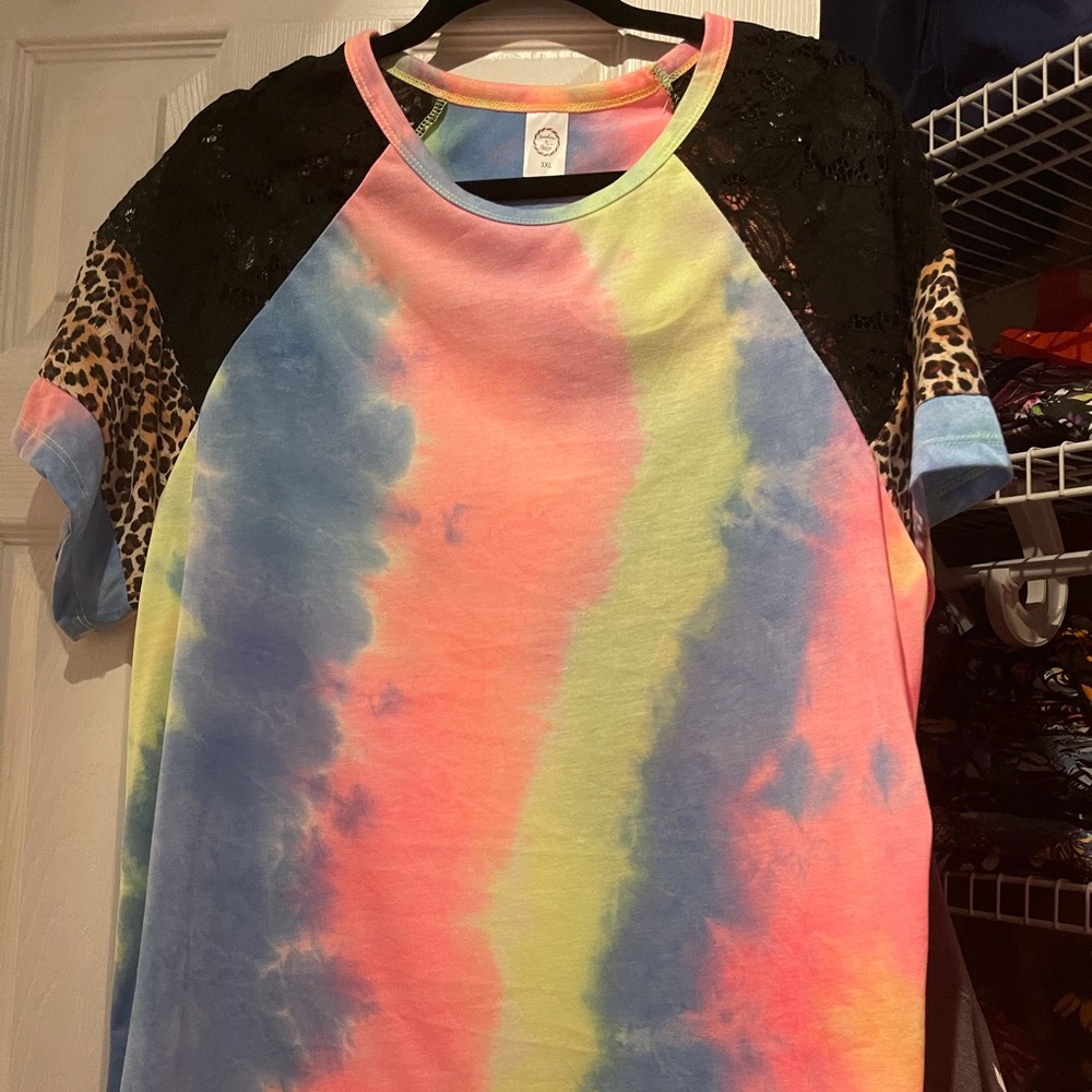 Sunshine and Rodeo tie dye tee